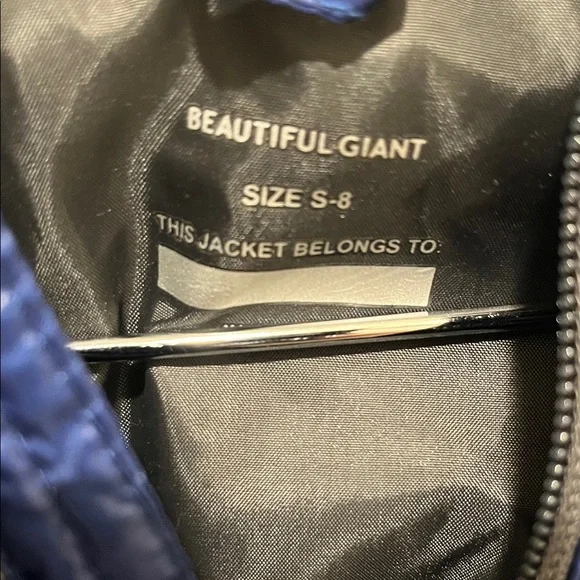 Kids Blue Puffer Jacket - Picture 2 of 3